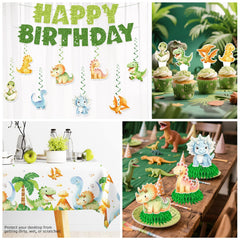 Xynic dinosaur hanging swirls add movement and color