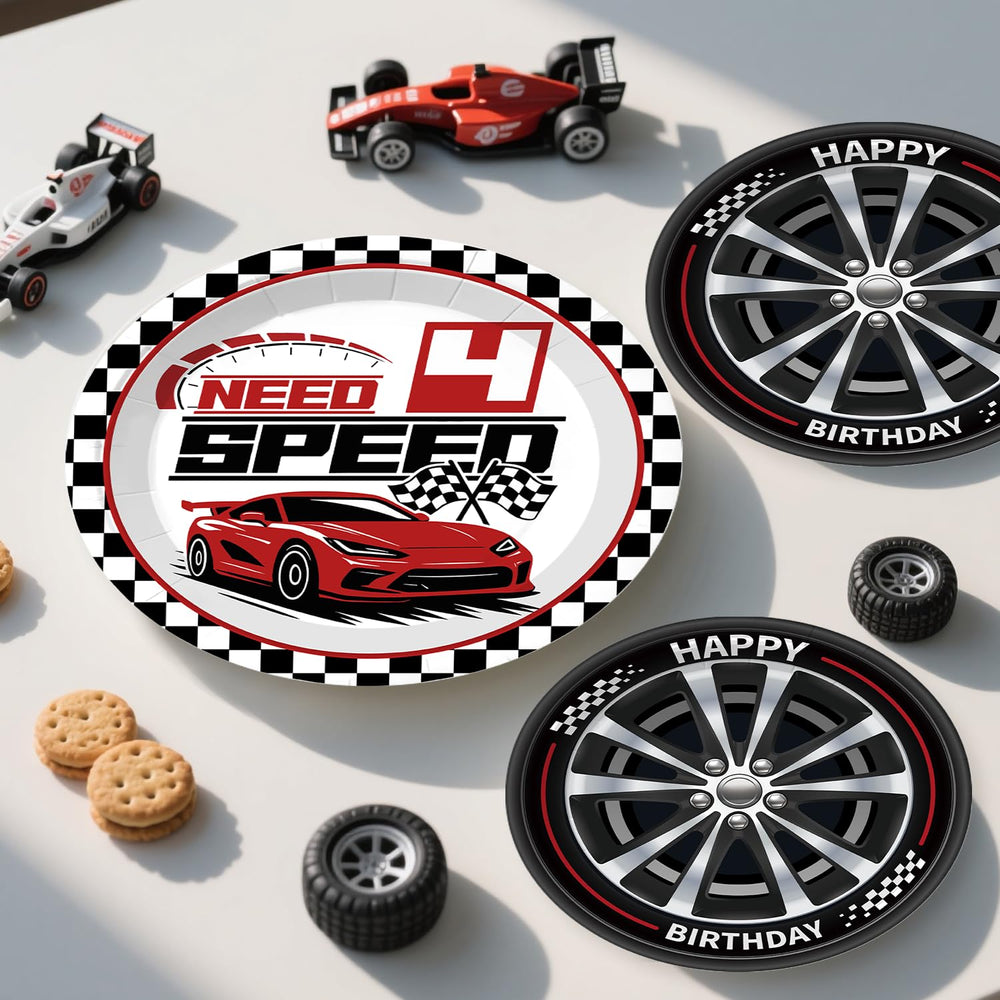Xynic Need Four Speed Plates 9in sturdy mealware for kids' party.