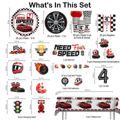 Xynic Race Car Cake Topper elevates cupcakes with playful racing charm.