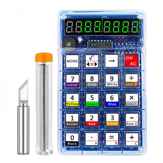 XYTJDZSM soldering kit with 7-digit LED display for hands-on learning.
