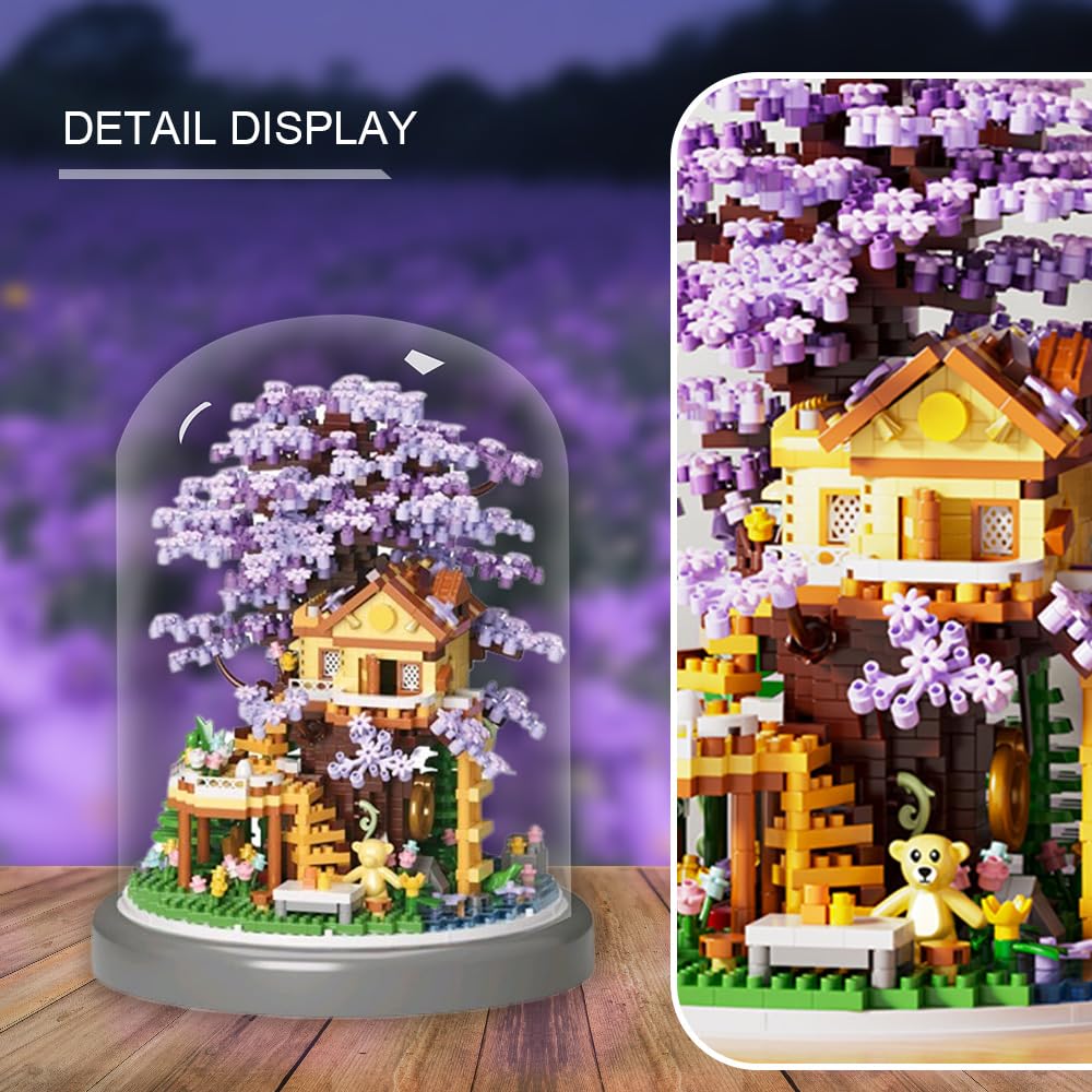 XYUYTOEI LED Sakura night light provides warm ambience.