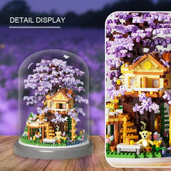 XYUYTOEI LED Sakura night light provides warm ambience.