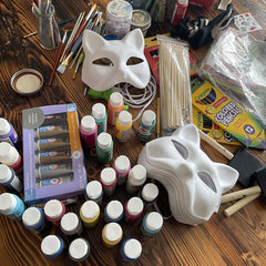 Yabber Cat Masks ready for Halloween dress-up fun