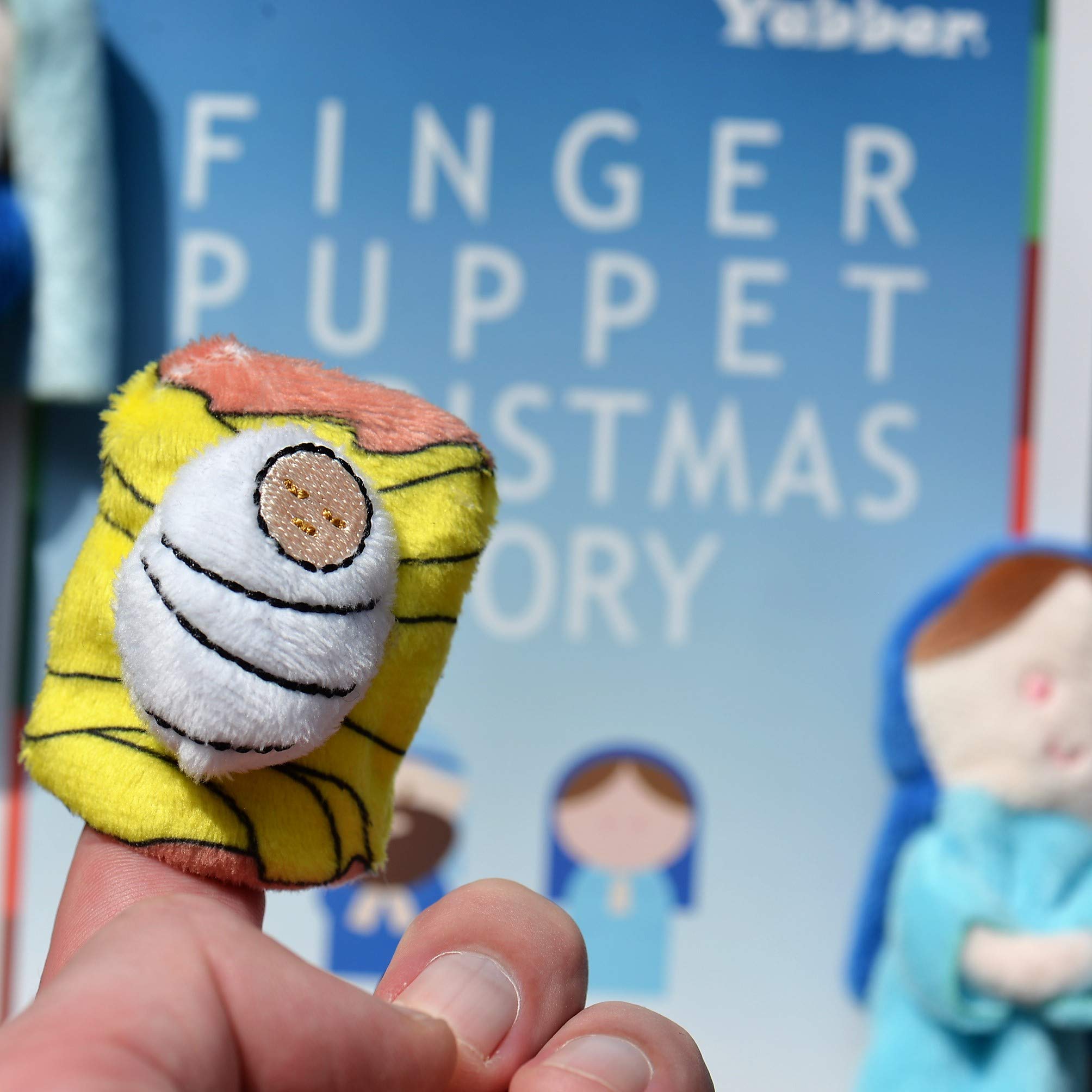 Yabber Nativity Mary puppet to animate biblical scenes and family reading