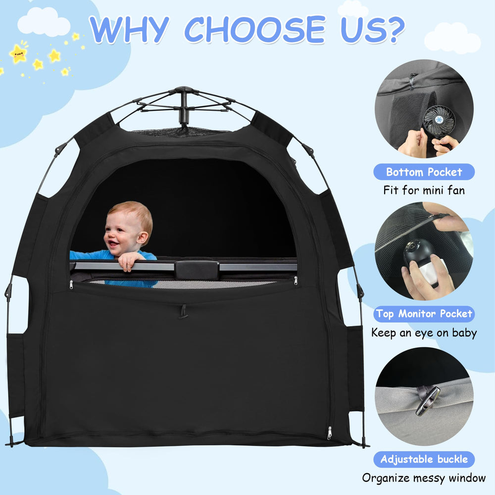 YABORAS Sleep Tent breathable fabric emphasizes safe, odorless comfort