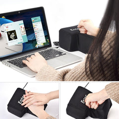YADILLO Giant USB Enter Key plush material detail, soft to touch and odorless.