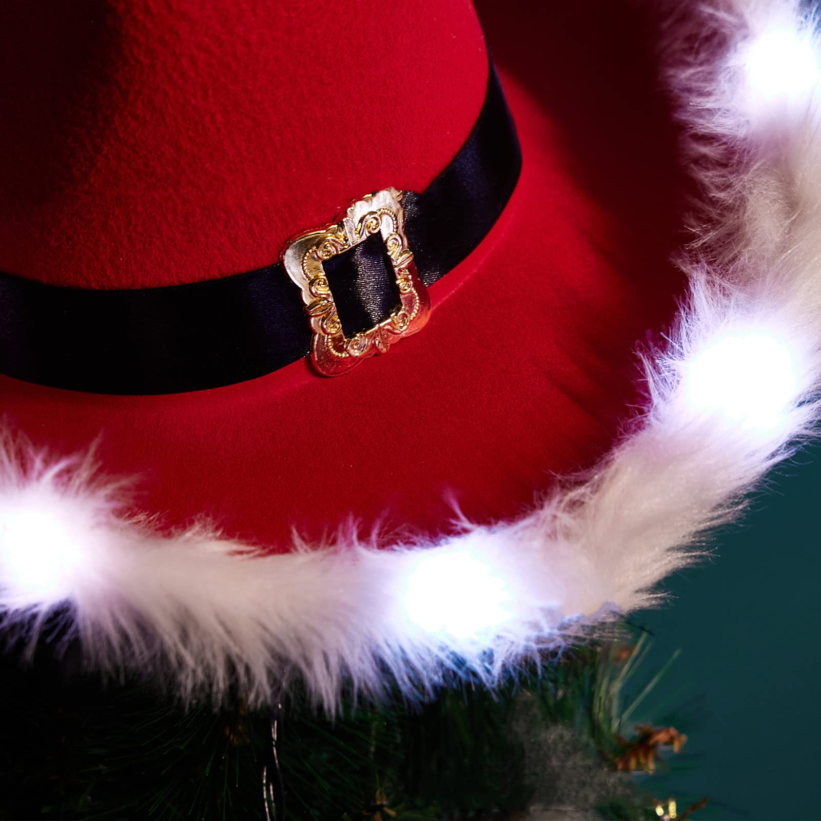 YADIRF festive light-up hat enhancing crowd presence at events
