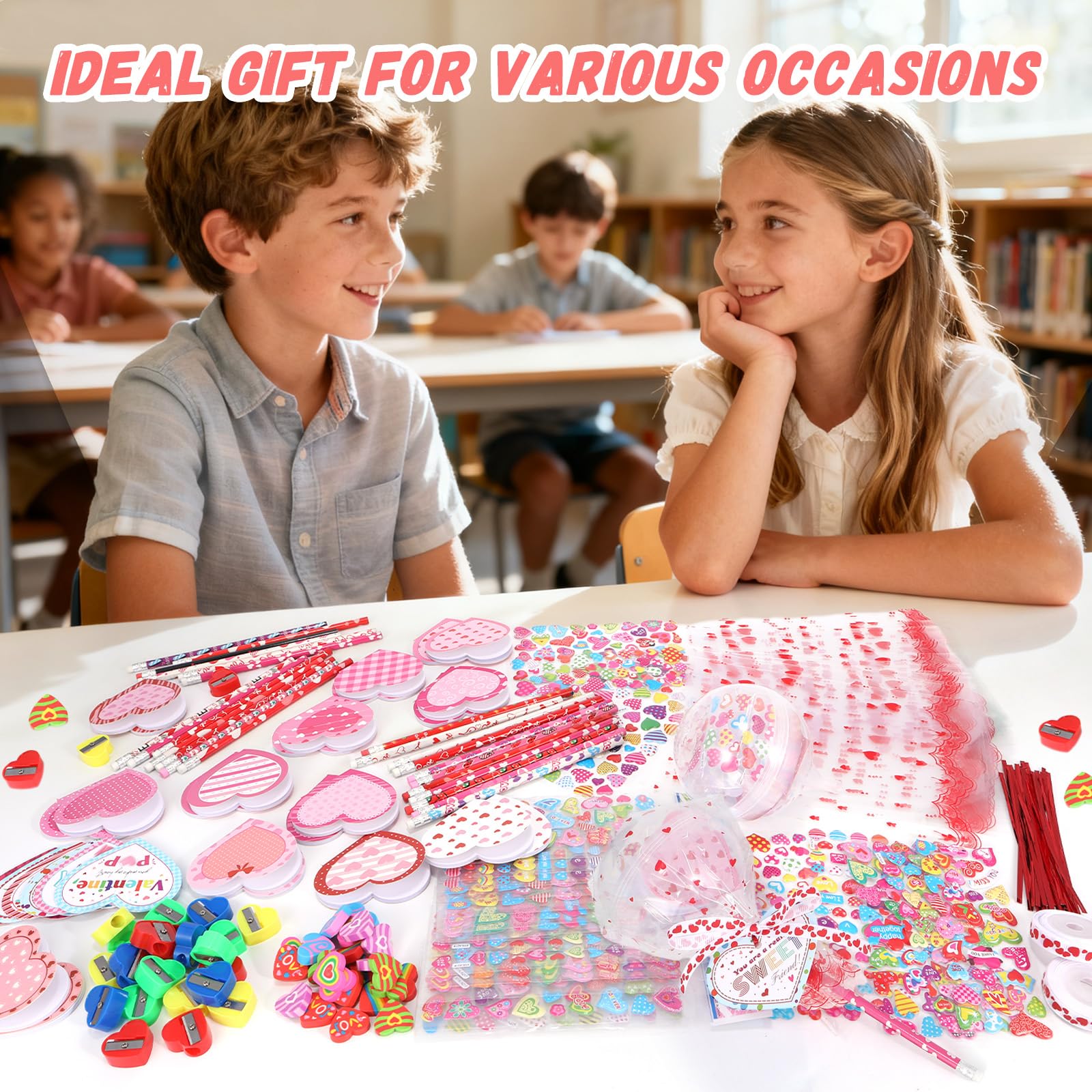 Yaeyia classroom gift bundle with a giant lollipop container and practical supplies.