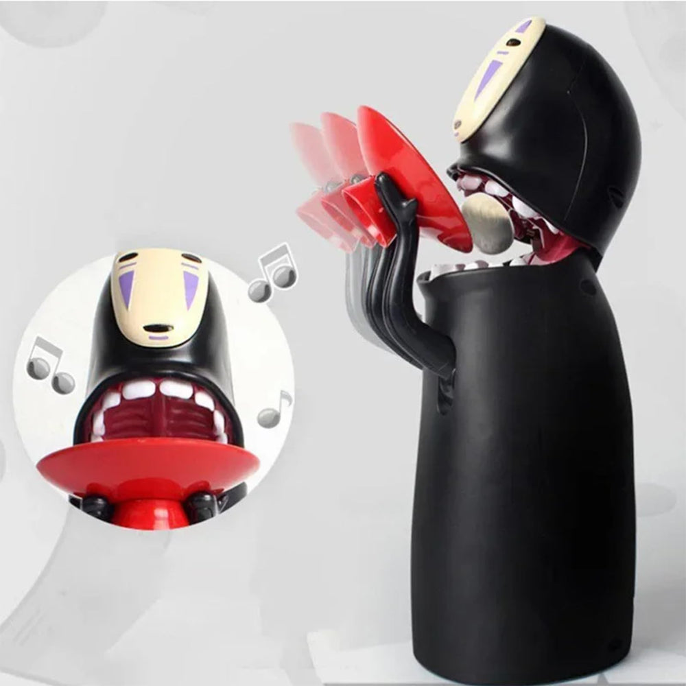 YAFXAIG auto-eat coin piggy bank demonstrates gravity-driven coin intake