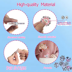 YAIUERL fidget spinner with smooth edges promotes safe, calming desk activity.