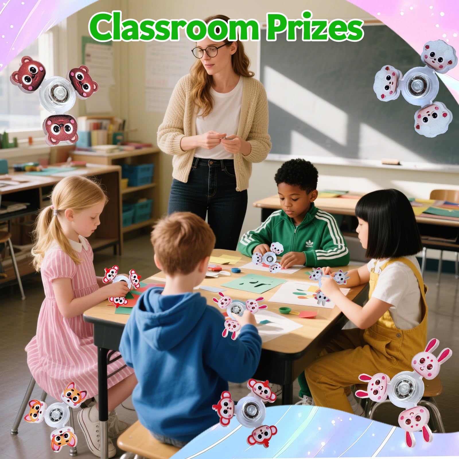 YAIUERL fidget toys fit Easter baskets and classroom treasure boxes.