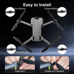 YAJOJO easy-install propeller for DJI Mini 5 Pro—tool-free mounting.