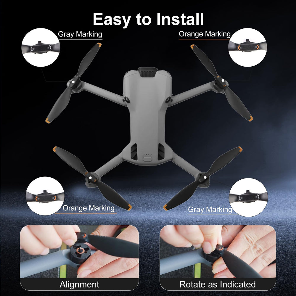 YAJOJO high-flexibility material propellers resist deformation for durable performance.