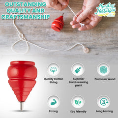 YAJUA spinning top strings ready for easy launches and practice