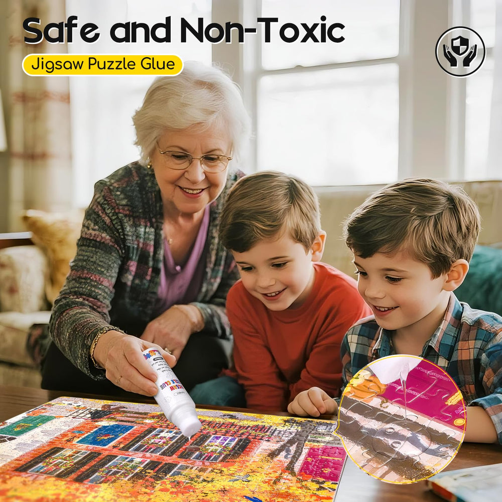 YAKAMOZ jigsaw glue preserving assembled puzzles for family memories.