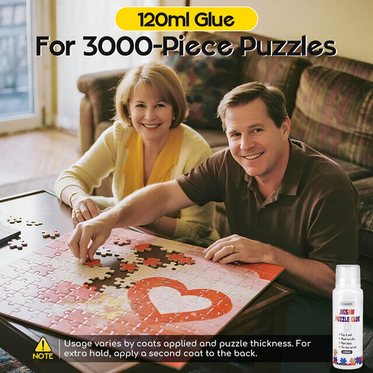 YAKAMOZ puzzle glue provides even surface coverage for puzzles.