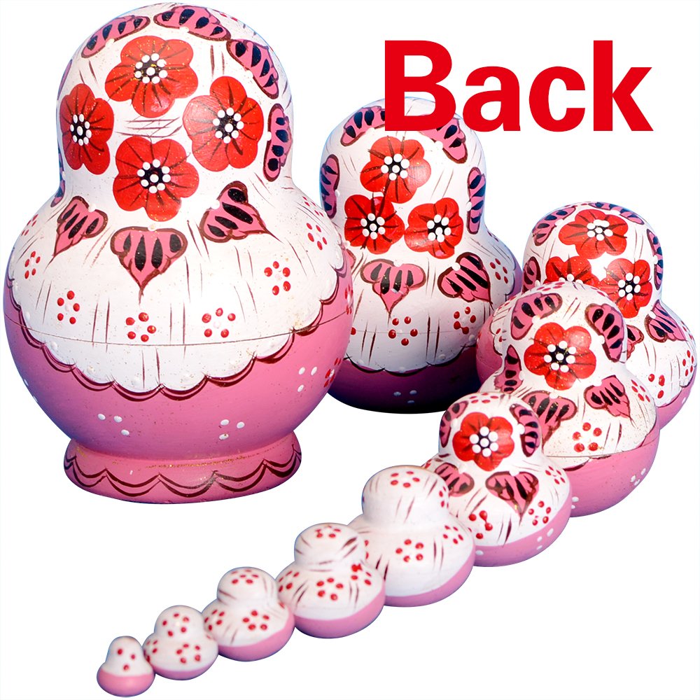 YAKELUS nesting dolls family playtime set helps kids learn counting and size order.