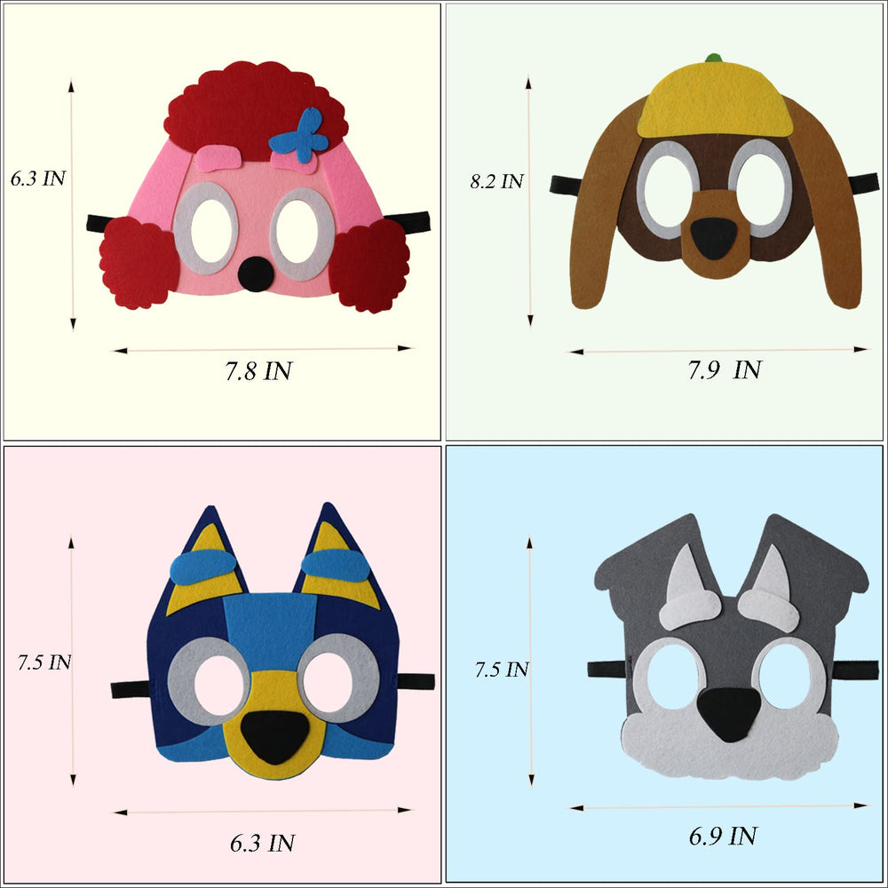 YALARY puppy masks with color variety for themed party supplies