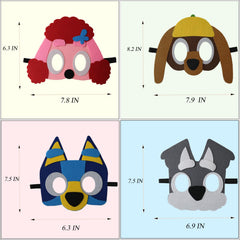 YALARY puppy masks with color variety for themed party supplies