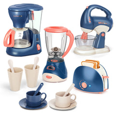 Yalujumb coffee maker toy with lights for imaginative pretend play.