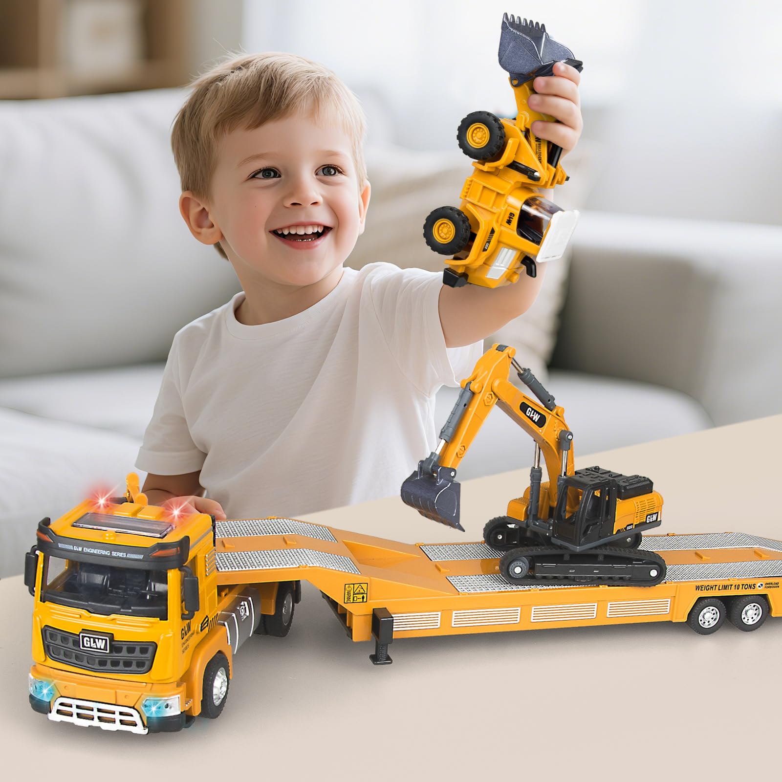 Yalujumb construction vehicles set promotes learning through hands-on play.