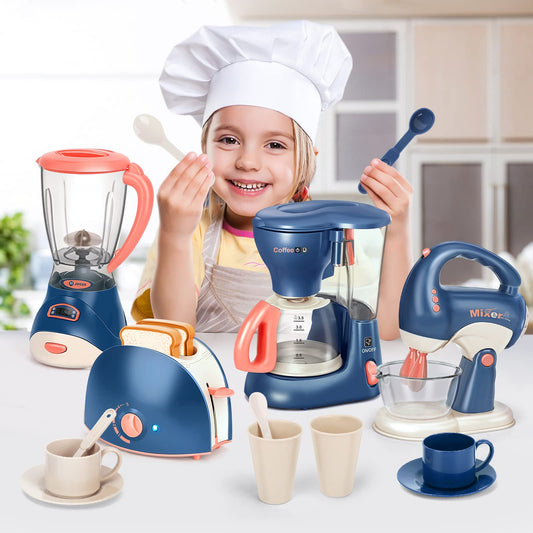 Yalujumb mixer toy with rotating whisk for realistic cooking role play.
