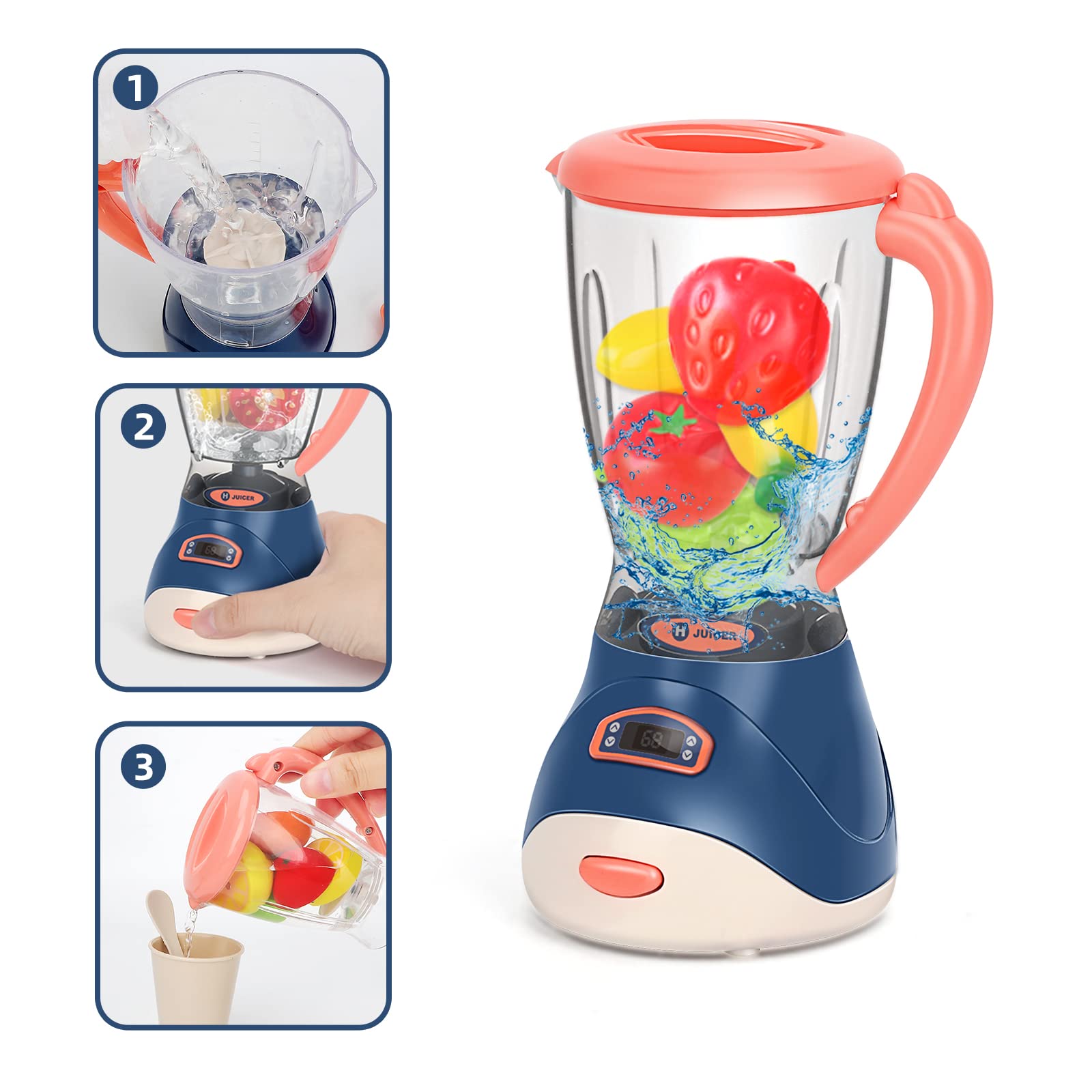 Yalujumb toaster toy with timer and pop-up toast for breakfast play.