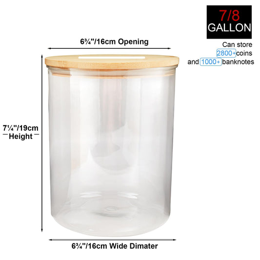 Yamahiko coin bank with slotted lid simplifies deposits while staying tidy