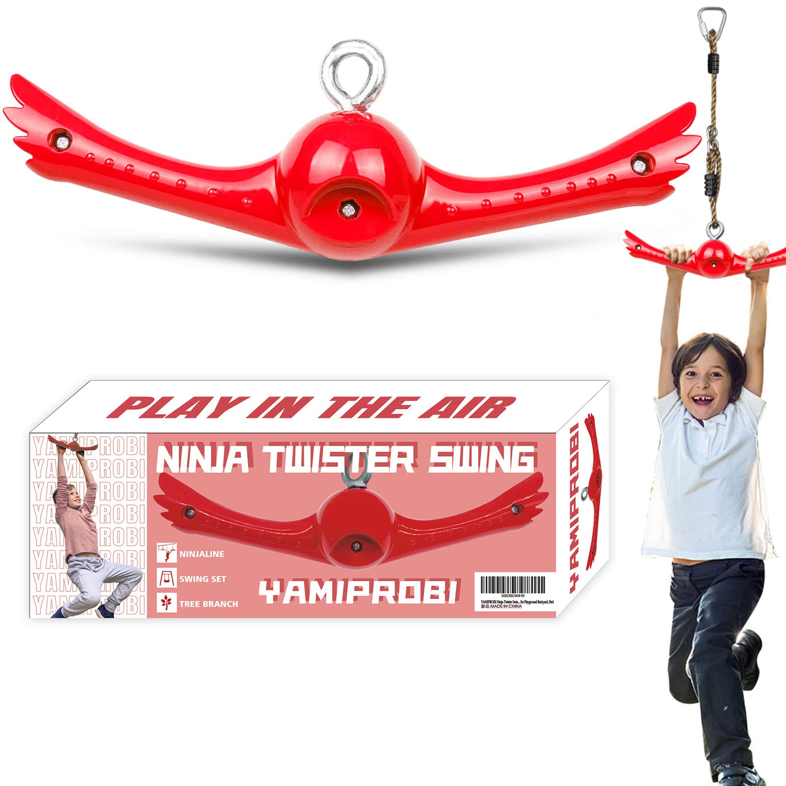 YAMIPROBI Ninja-Twister 360-degree handle twist for backyard play