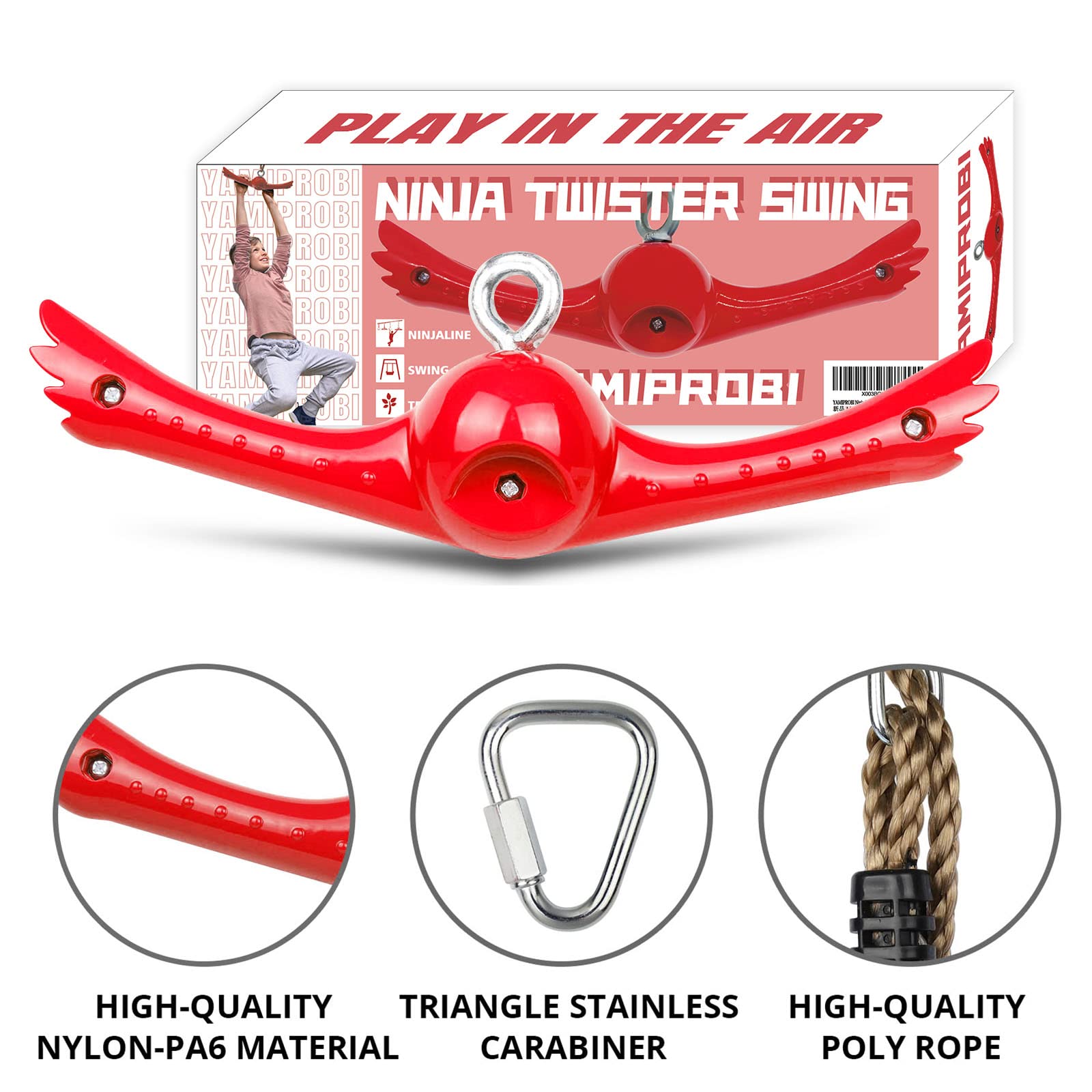 YAMIPROBI Ninja-Twister high load capacity supports energetic play
