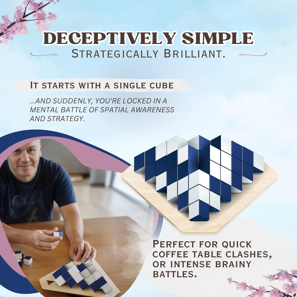 Dual-faced wooden cubes from Yamma ready for quick setup