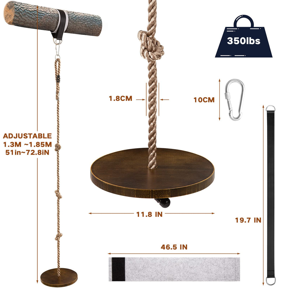 Yangbaga adjustable rope swing strap for easy height changes