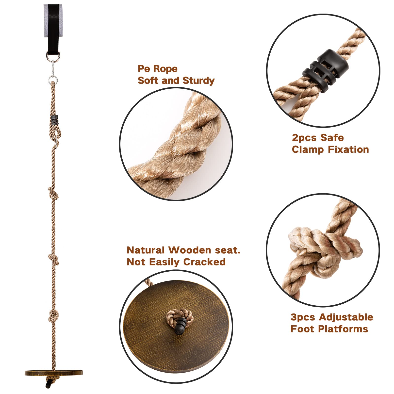 Yangbaga tree strap protection device guards branches for stable hanging