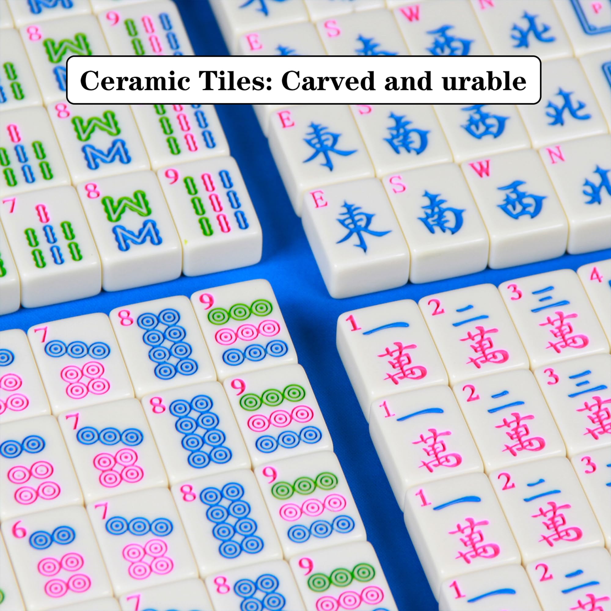 Detailed view of melamine tiles showing durability and finish