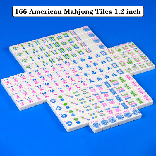 Close-up of 1.2-inch YANMEIYA Mahjong tiles highlighting durable melamine