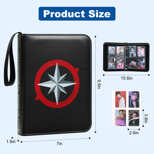 Yanmzmin Stray Photocards Binder open pages allow easy organization of up to 400 cards.