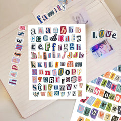 Yanroom 26 letters collection A to Z with multiple designs for word art.