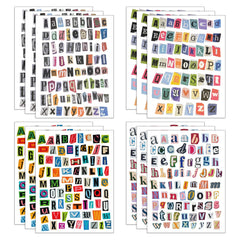 Yanroom 852pcs letter stickers pack ideal for scrapbooking and journaling.