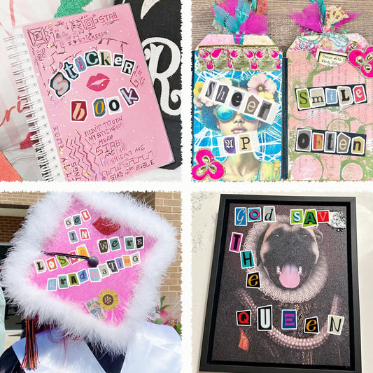 Yanroom vintage scrapbook letters designs for stylish journaling pages.
