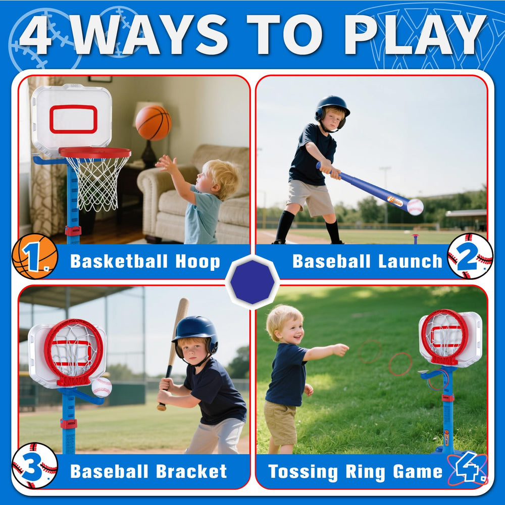 YAOASEN baseball bat and four balls encourage varied play.