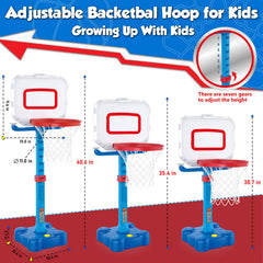 YAOASEN wide blue base provides stable stand during active sessions.