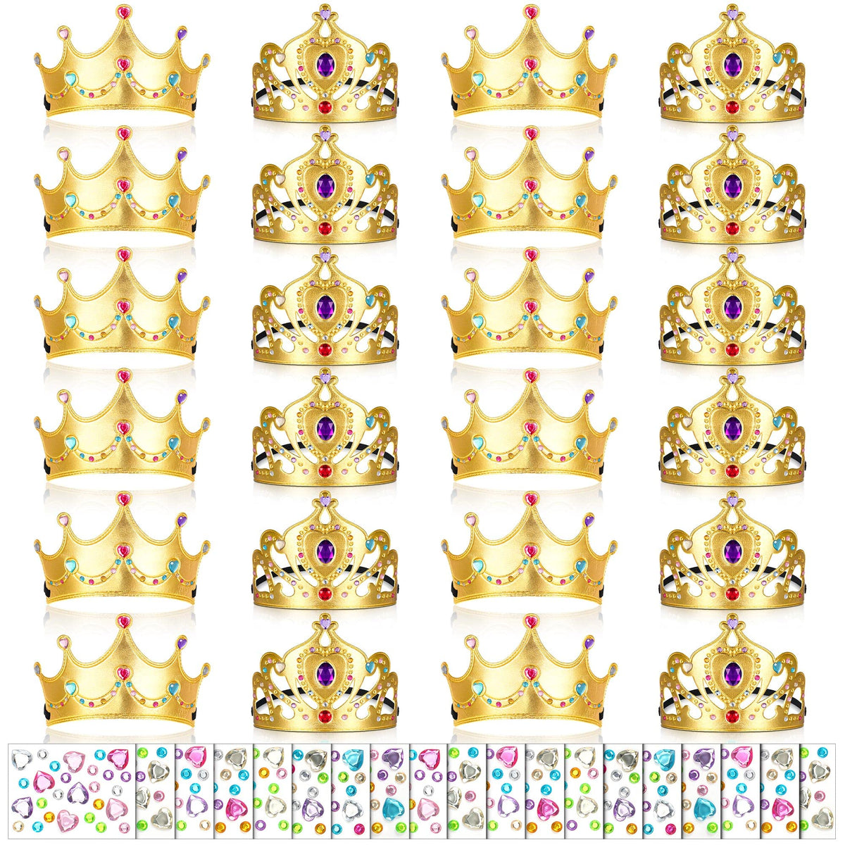 Yaomiao foam birthday crowns for kids, ideal for classroom crafts and party favors.