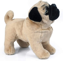 YaoSen pug plush face detail highlights lifelike eyes for realistic play