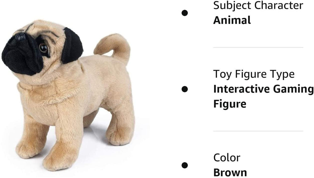YaoSen pug plush soft fur invites hugs and bedtime snuggles