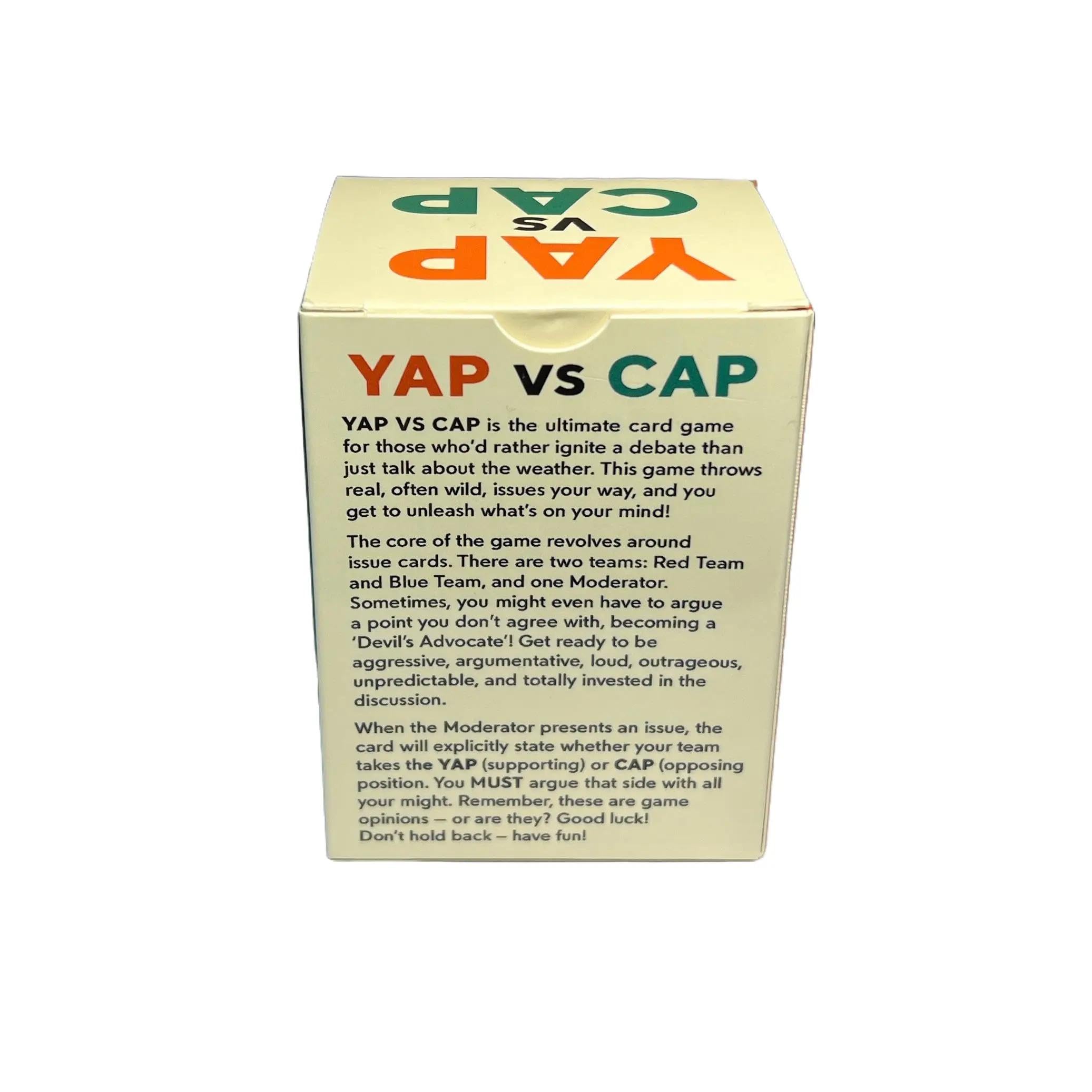 YAP vs CAP dynamic debate format keeps players on their toes.