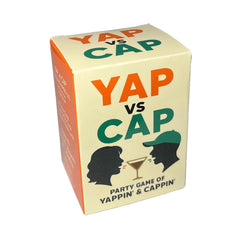 YAP vs CAP party game with red and blue teams in action.