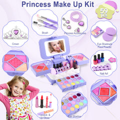 YasinKidz glass mirror clarity showing clear reflection for pretend makeup.