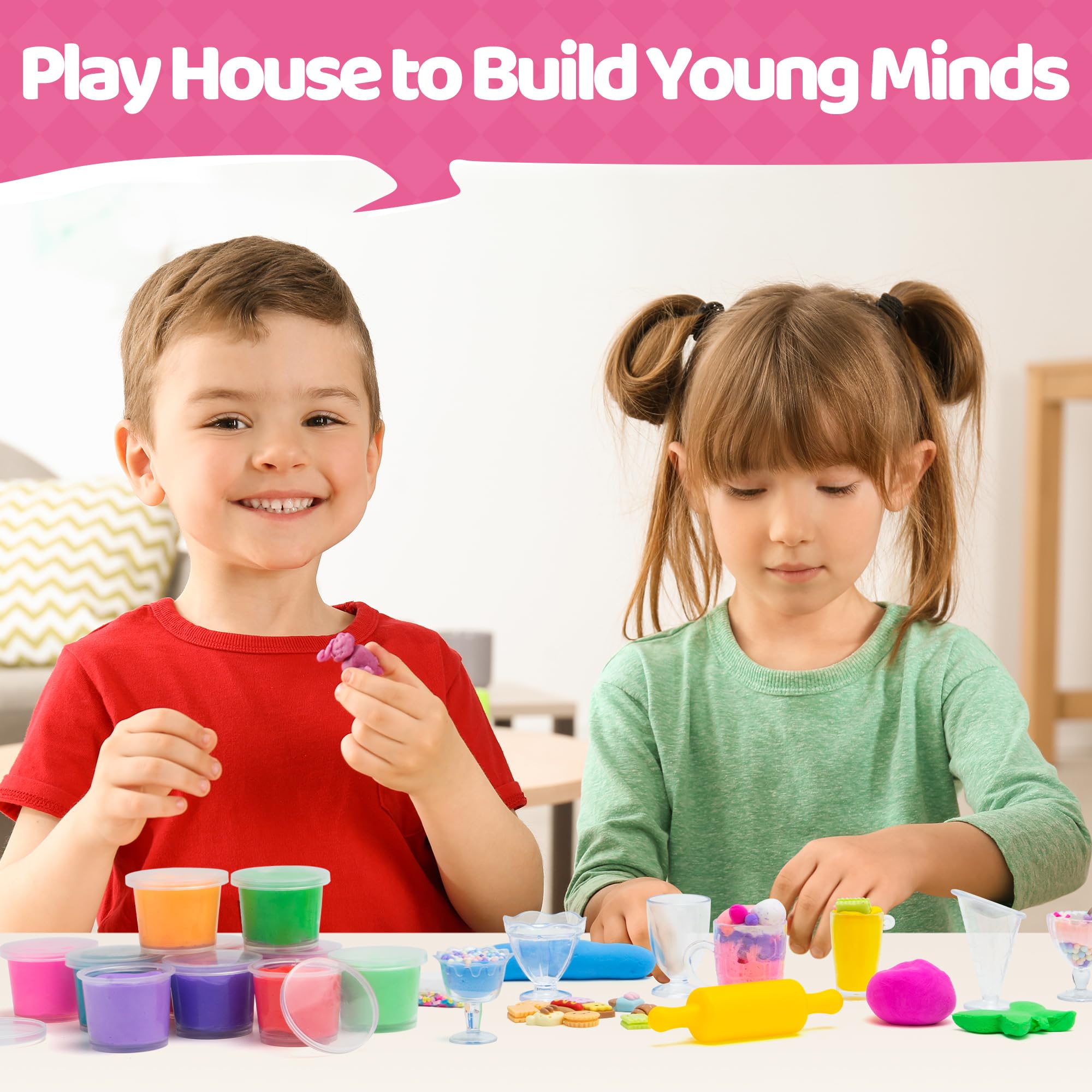 Non-sticky formula aids quick cleanup after slime play