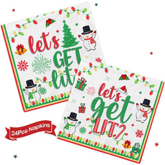 Yavxzvbw Let’s Get Lit napkins provide on-theme practicality for quick cleanup