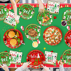 Yavxzvbw Let’s Get Lit party set brings cohesive Christmas tableware to gatherings